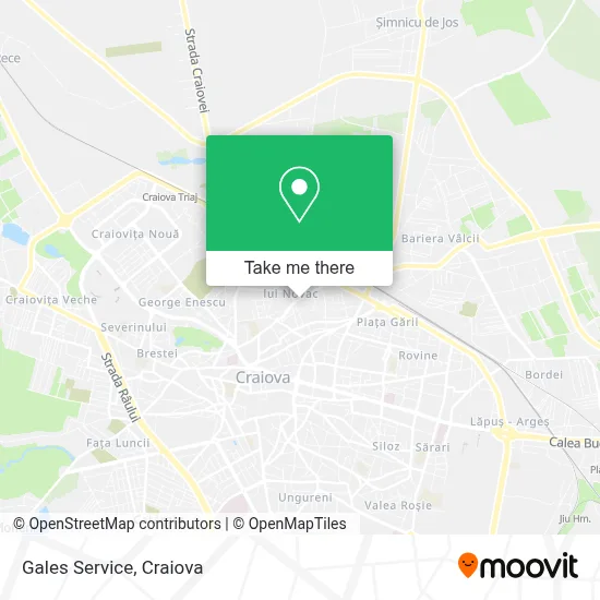 Gales Service map