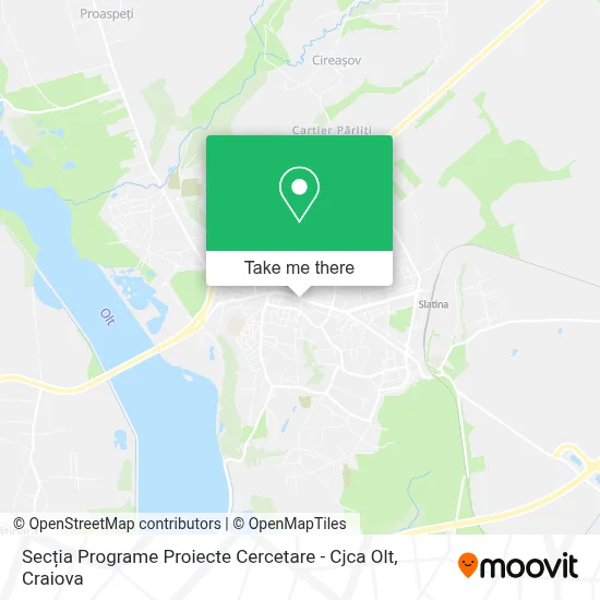 Secția Programe Proiecte Cercetare - Cjca Olt map