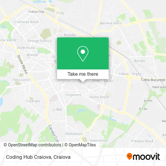 Coding Hub Craiova map