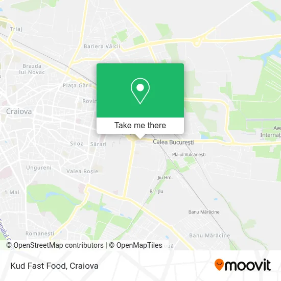 Kud Fast Food map
