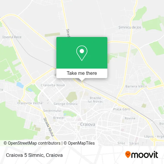 Craiova 5 Simnic map