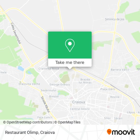 Restaurant Olimp map