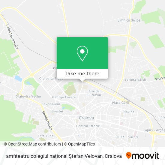 amfiteatru colegiul național Ștefan Velovan map