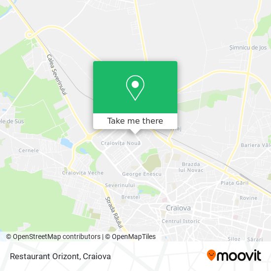 Restaurant Orizont map