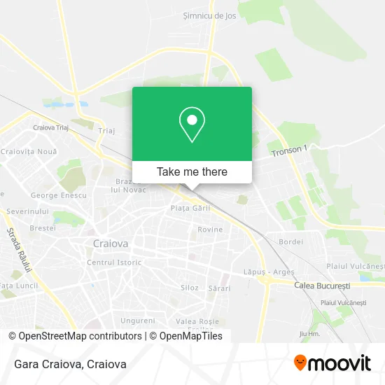 Gara Craiova map