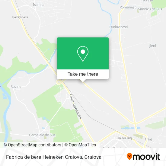 Fabrica de bere Heineken Craiova map