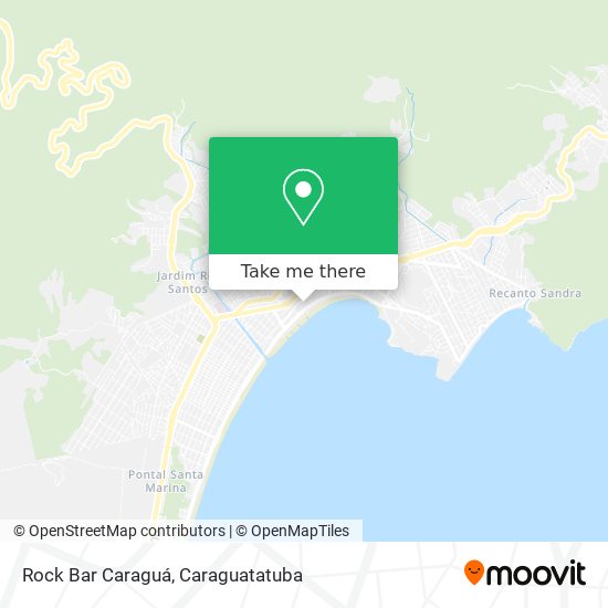 Mapa Rock Bar Caraguá