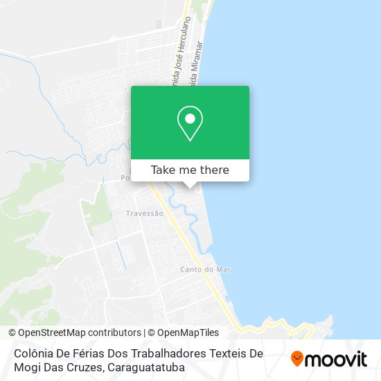 Colônia De Férias Dos Trabalhadores Texteis De Mogi Das Cruzes map