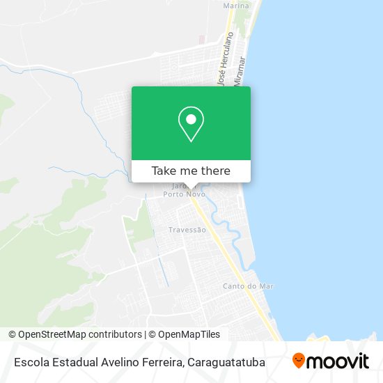 Mapa Escola Estadual Avelino Ferreira