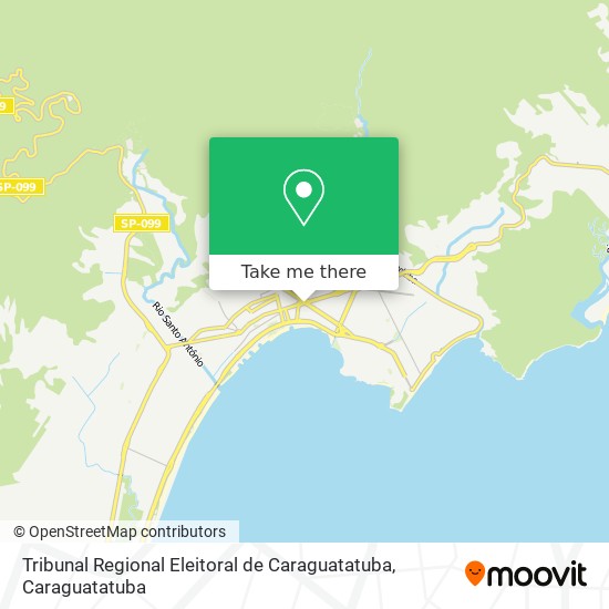 Tribunal Regional Eleitoral de Caraguatatuba map