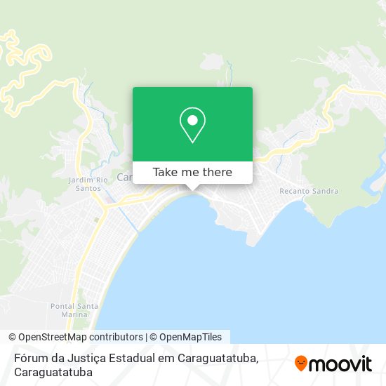 Mapa Fórum da Justiça Estadual em Caraguatatuba