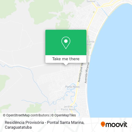 Residência Provisória - Pontal Santa Marina map