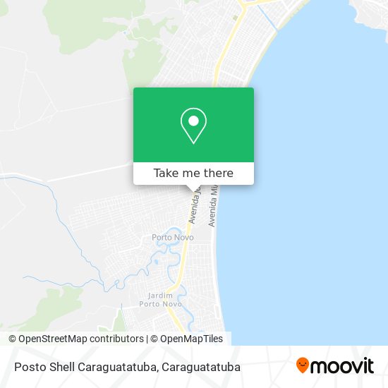 Mapa Posto Shell Caraguatatuba