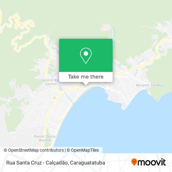 Mapa Rua Santa Cruz - Calçadão