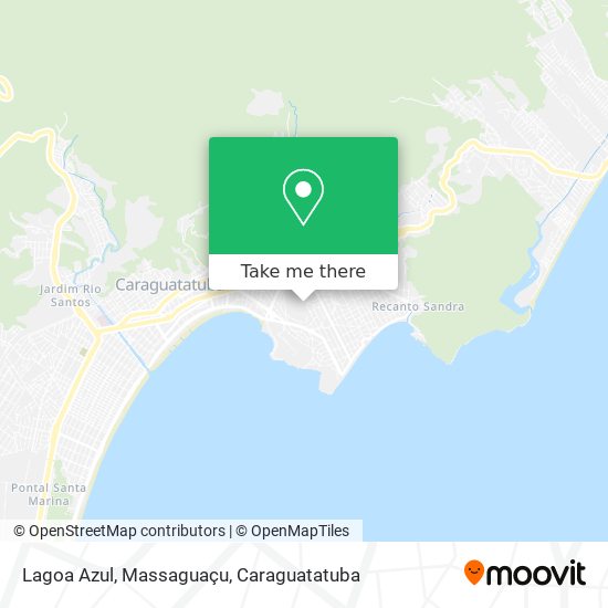 Mapa Lagoa Azul, Massaguaçu