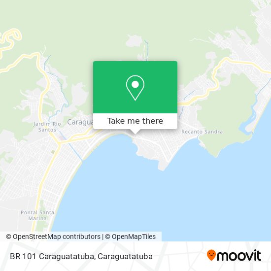 BR 101 Caraguatatuba map