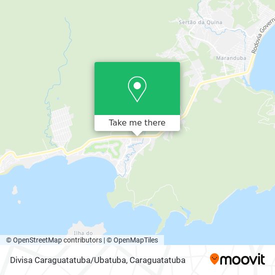 Mapa Divisa Caraguatatuba/Ubatuba