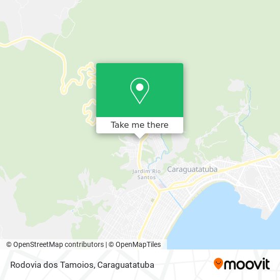 Rodovia dos Tamoios map