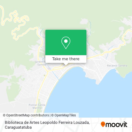 Mapa Biblioteca de Artes Leopoldo Ferreira Louzada