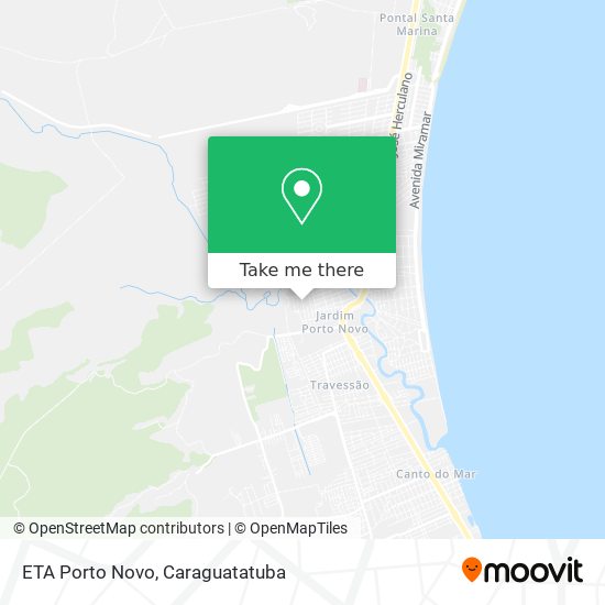 Mapa ETA Porto Novo