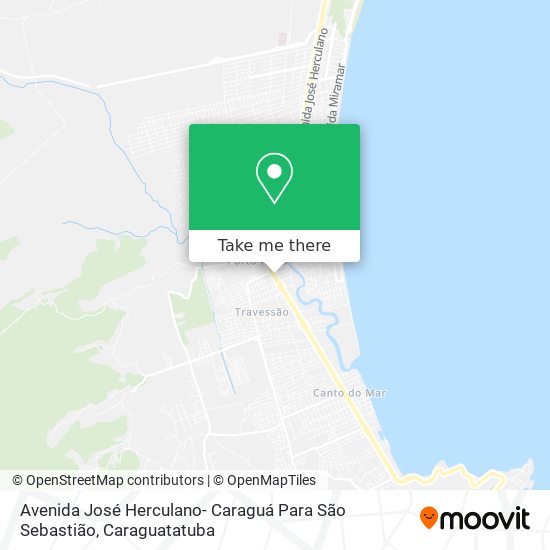 Avenida José Herculano- Caraguá Para São Sebastião map