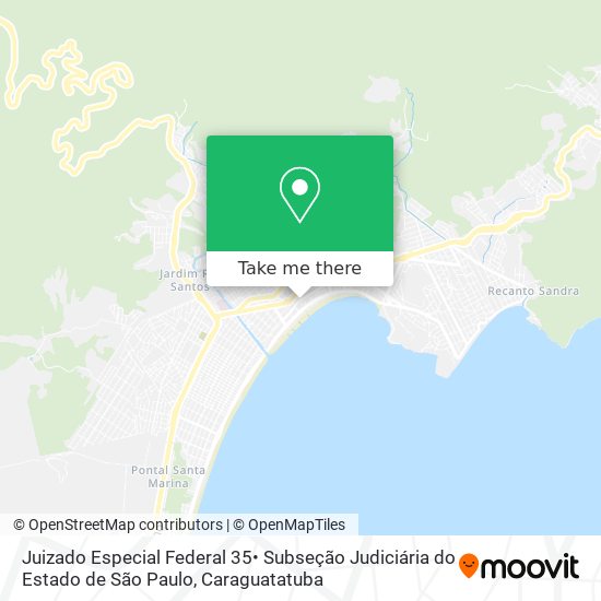 Juizado Especial Federal 35• Subseção Judiciária do Estado de São Paulo map