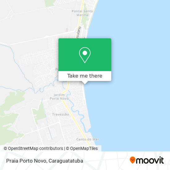 Mapa Praia Porto Novo