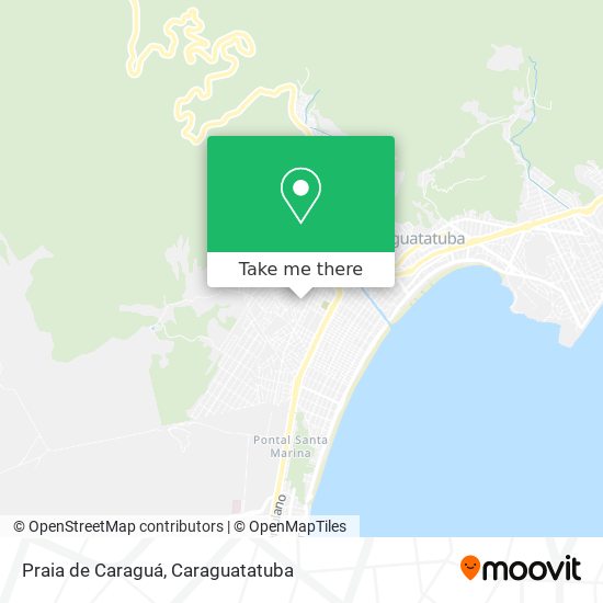 Praia de Caraguá map