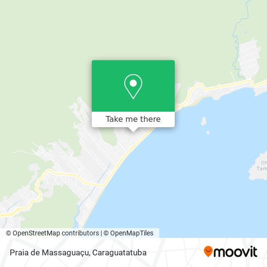 Mapa Praia de Massaguaçu