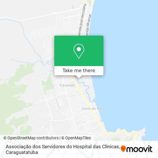 Associação dos Servidores do Hospital das Clínicas map
