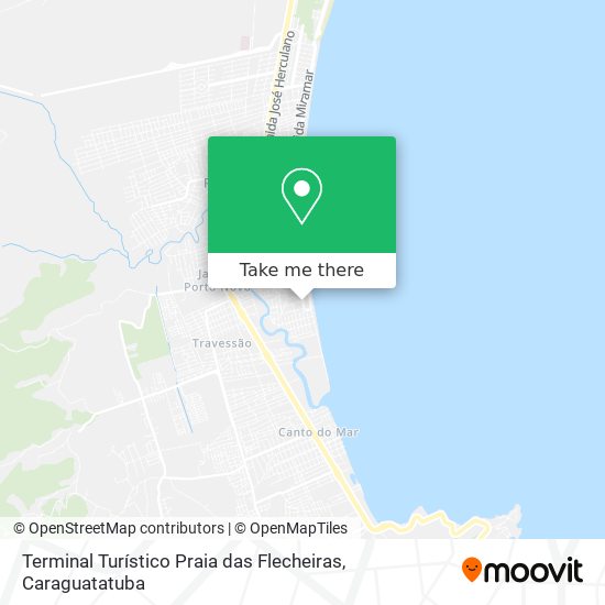 Mapa Terminal Turístico Praia das Flecheiras