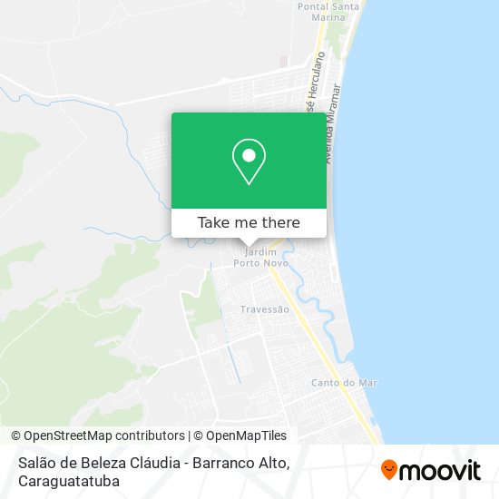 Mapa Salão de Beleza Cláudia - Barranco Alto