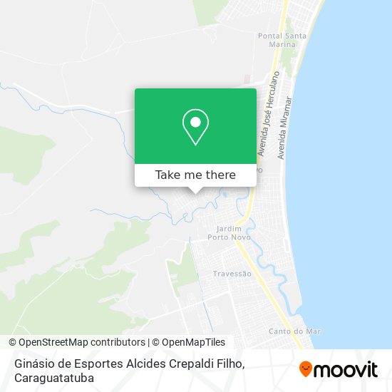 Mapa Ginásio de Esportes Alcides Crepaldi Filho