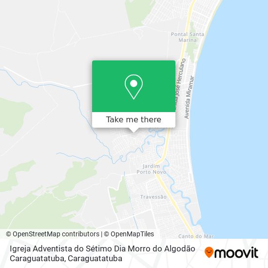 Mapa Igreja Adventista do Sétimo Dia Morro do Algodão Caraguatatuba