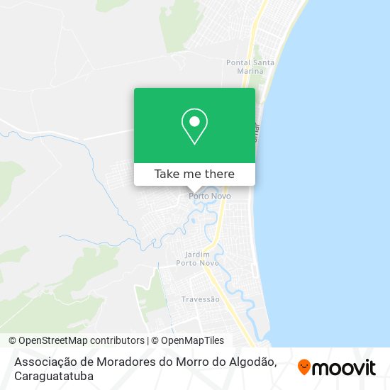 Mapa Associação de Moradores do Morro do Algodão