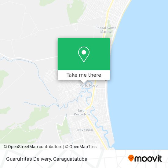 Guarufritas Delivery map