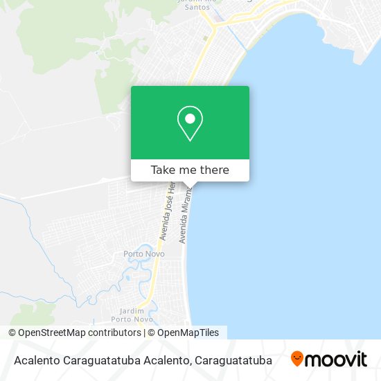 Acalento Caraguatatuba Acalento map