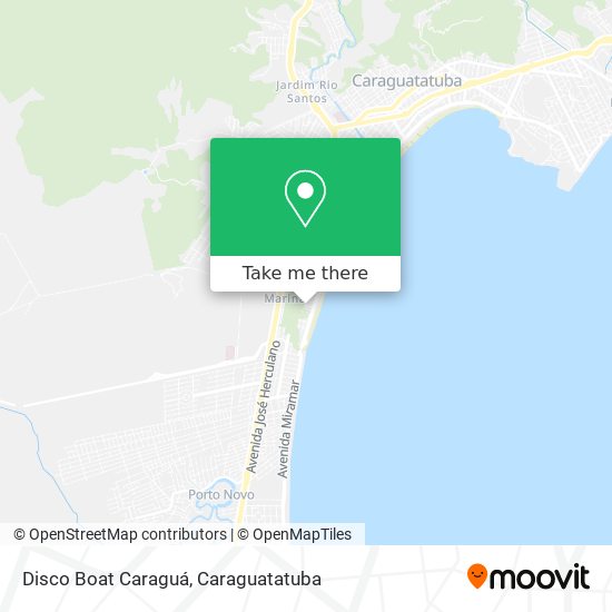 Disco Boat Caraguá map