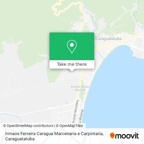 Mapa Irmaos Ferreira Caragua Marcenaria e Carpintaria
