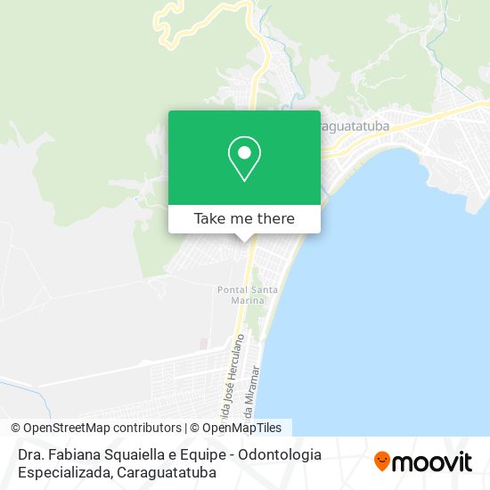 Mapa Dra. Fabiana Squaiella e Equipe - Odontologia Especializada