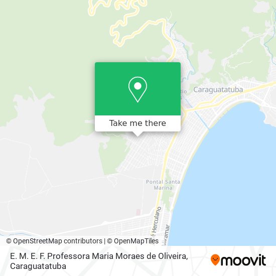 Mapa E. M. E. F. Professora Maria Moraes de Oliveira
