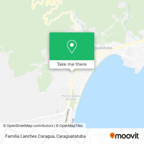 Familia Lanches Caragua map