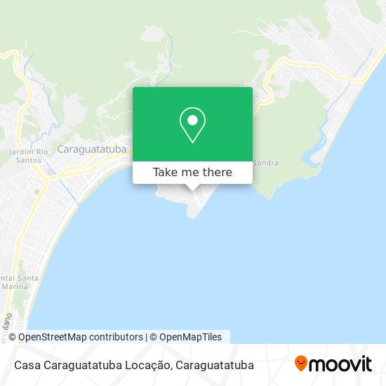 Mapa Casa Caraguatatuba Locação