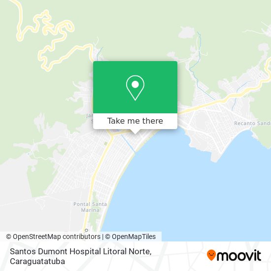 Santos Dumont Hospital Litoral Norte map