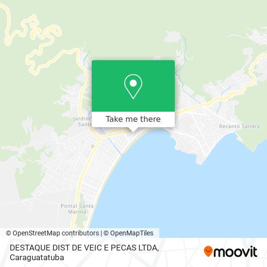 Mapa DESTAQUE DIST DE VEIC E PECAS LTDA