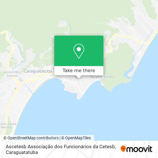 Ascetesb Associação dos Funcionários da Cetesb map