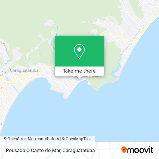 Pousada O Canto do Mar map