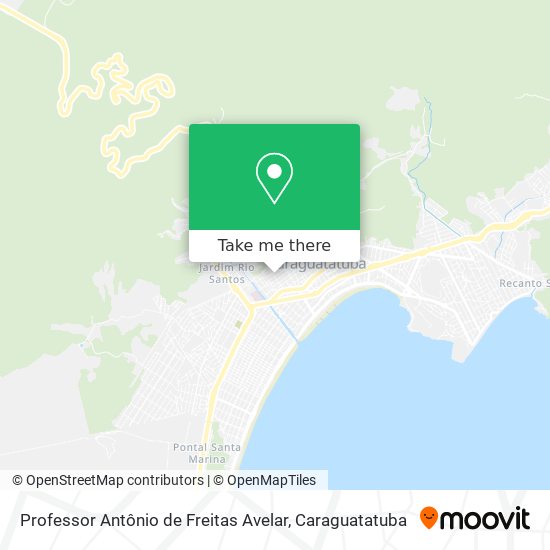 Mapa Professor Antônio de Freitas Avelar
