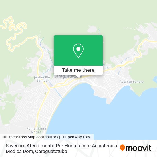 Mapa Savecare Atendimento Pre-Hospitalar e Assistencia Medica Dom