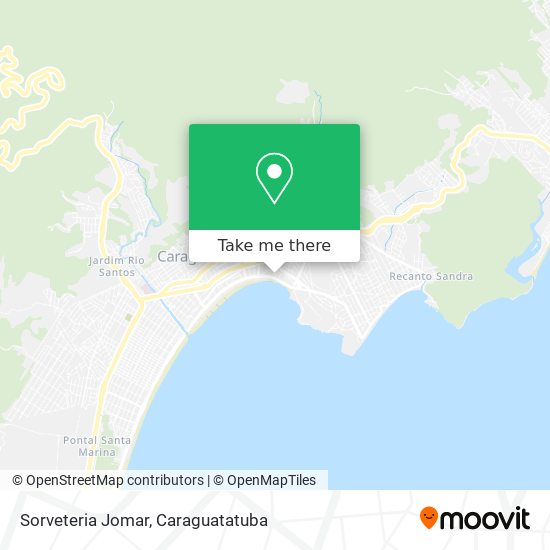 Mapa Sorveteria Jomar